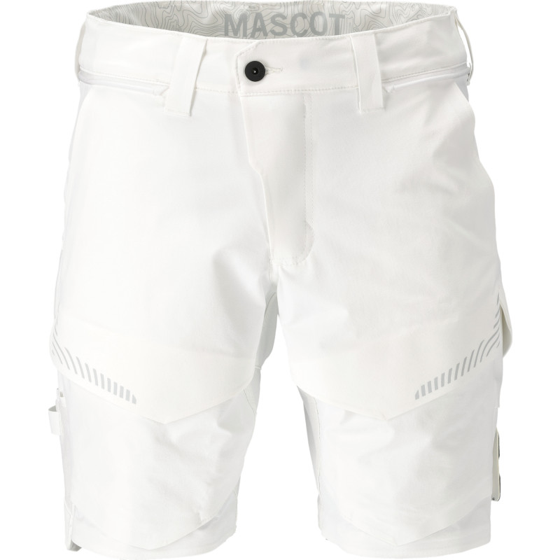 Mascot Customized arbejdsshorts med stretch, hvid, str. 24C45