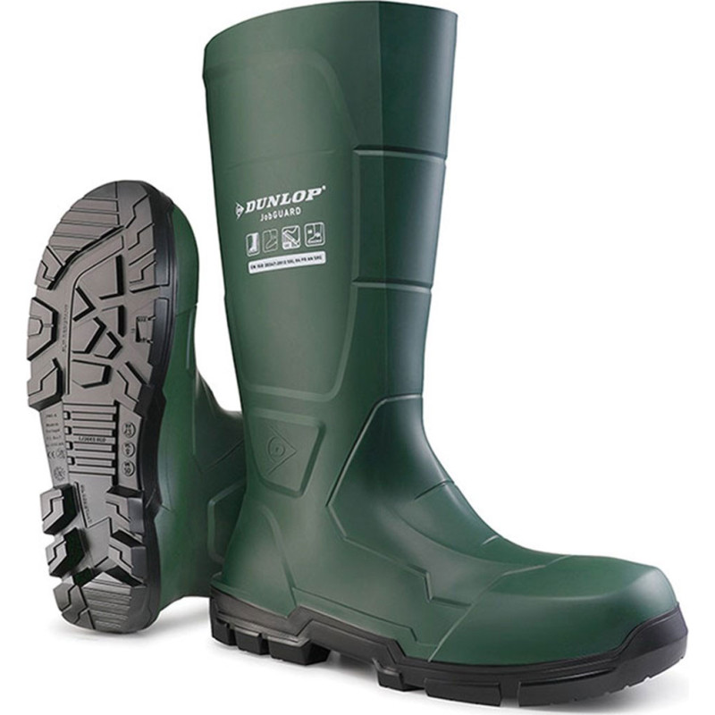 Dunlop Jobguard sikkerhedsgummistøvler S5, grøn, str. 42