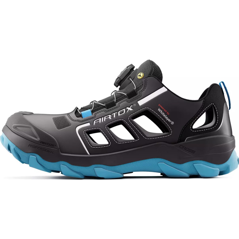 Airtox GL22 skyddssandaler, S1PS, svart/blå, stl 48