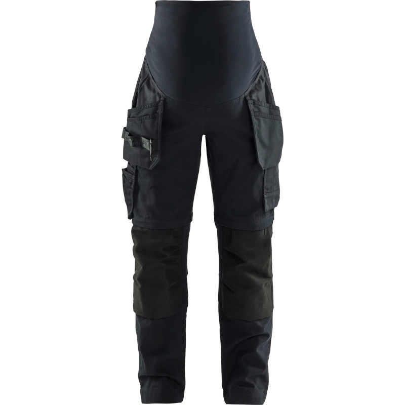 Blåkläder Workwear 7103 håndværkerbukser med 2-vejs stretch, til gravide, sort, str. XS
