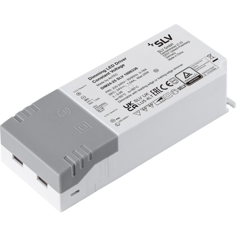SLV LED driver, dæmpbar, 24V, 25W