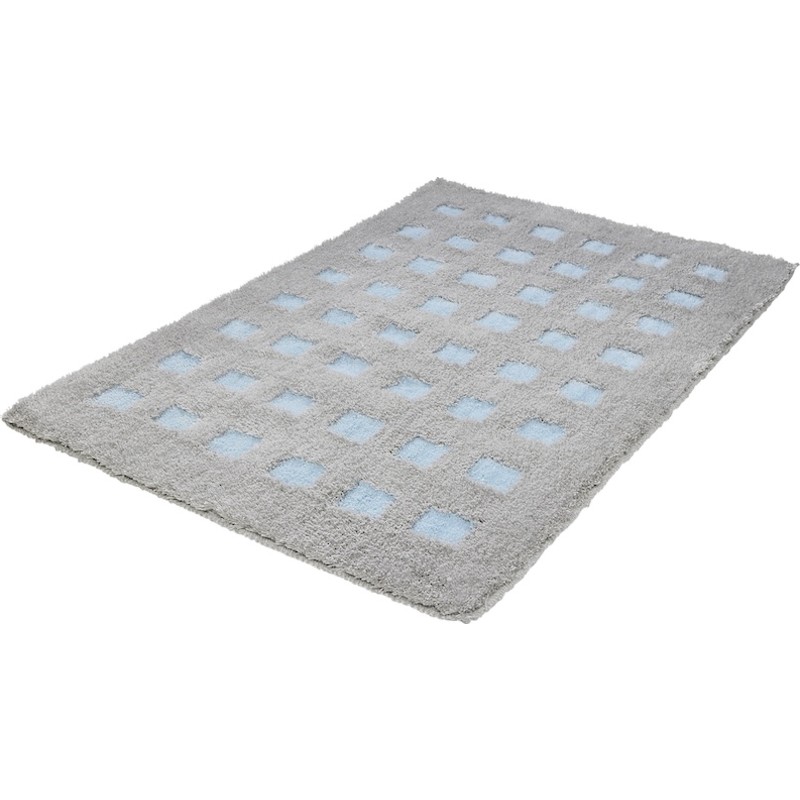 Kleine Wolke Boxes bademåtte, 70x120 cm, blå/grå