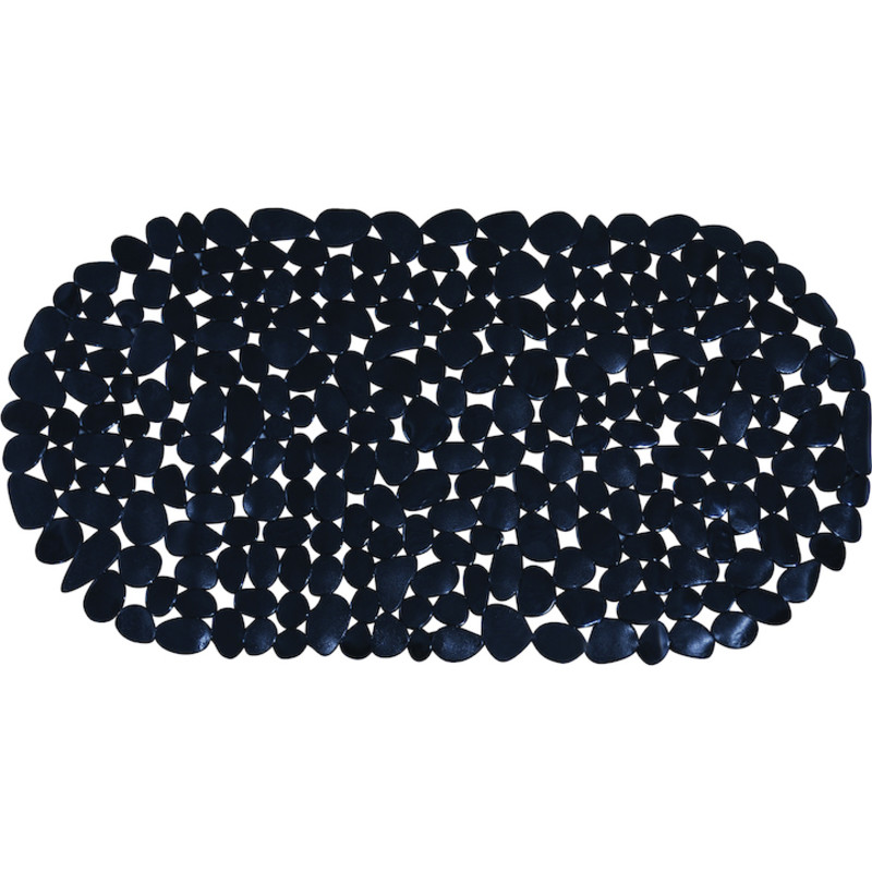 Spirella Galets bademåtte, 68x35 cm, sort
