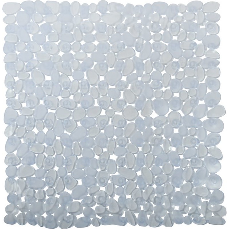 Spirella Galets bademåtte, 53x53 cm, transparent