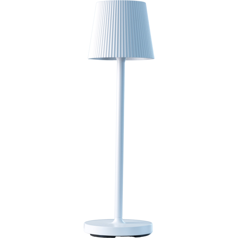 LumenLight Lucca genopladelig bordlampe, hvid