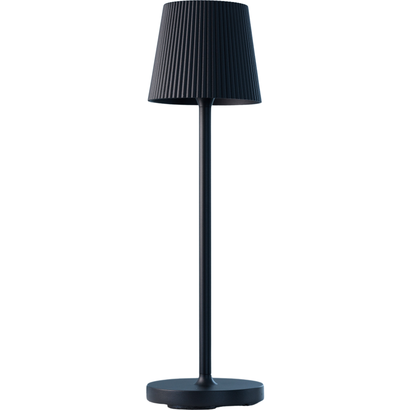 LumenLight Lucca genopladelig bordlampe, sort