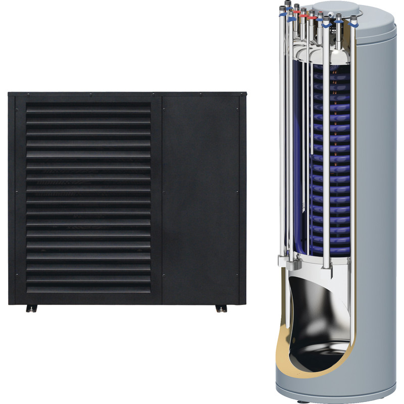 Scantherm Skagen luft til vand varmepumpesæt, monoblok, 8 kW