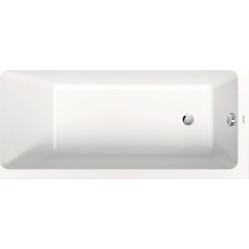 Duravit No.1 badekar, 1800 x 800 mm, 1-ryglæn, rektangulært