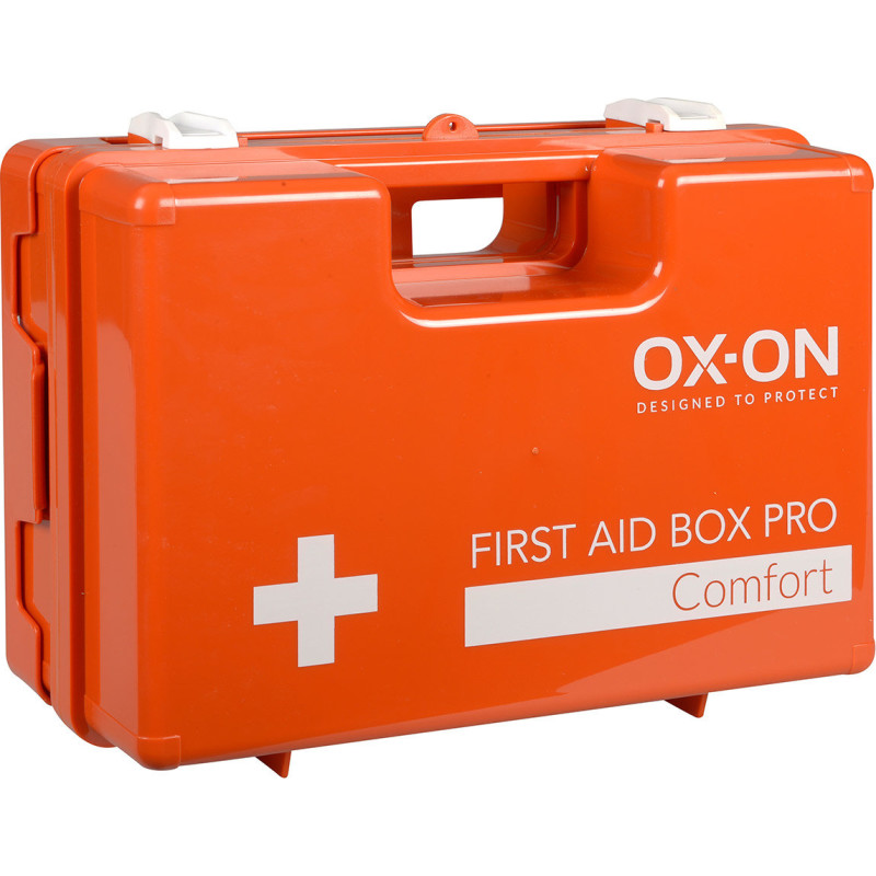 Frstehjlpskasse Pro Comfort, DIN 13157, ABS, med vgbeslag - OX-ON