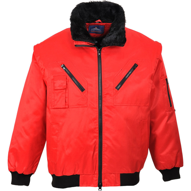Portwest pilotjacka, röd, st 3XL
