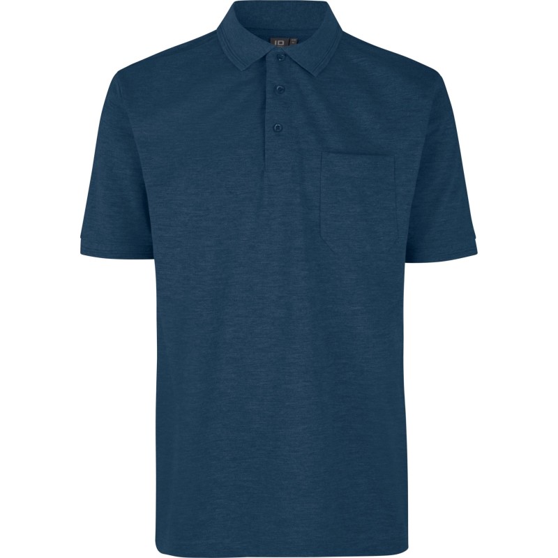 ID Pro Wear poloshirt, blå melerad, st