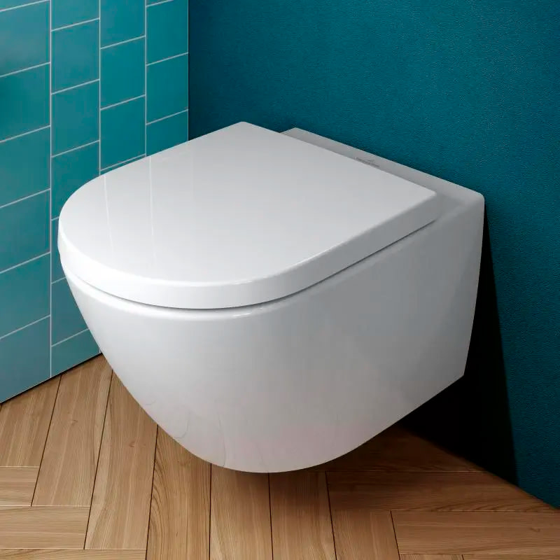 Villeroy & Boch Subway 3.0 væghængt toilet, uden skyllekant, rengøringsvenlig, hvid