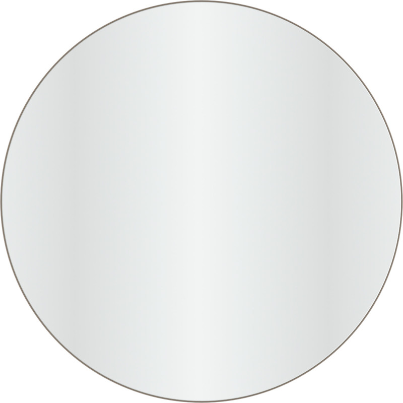 Loevschall spejl, bruneret messing, Ø100 cm