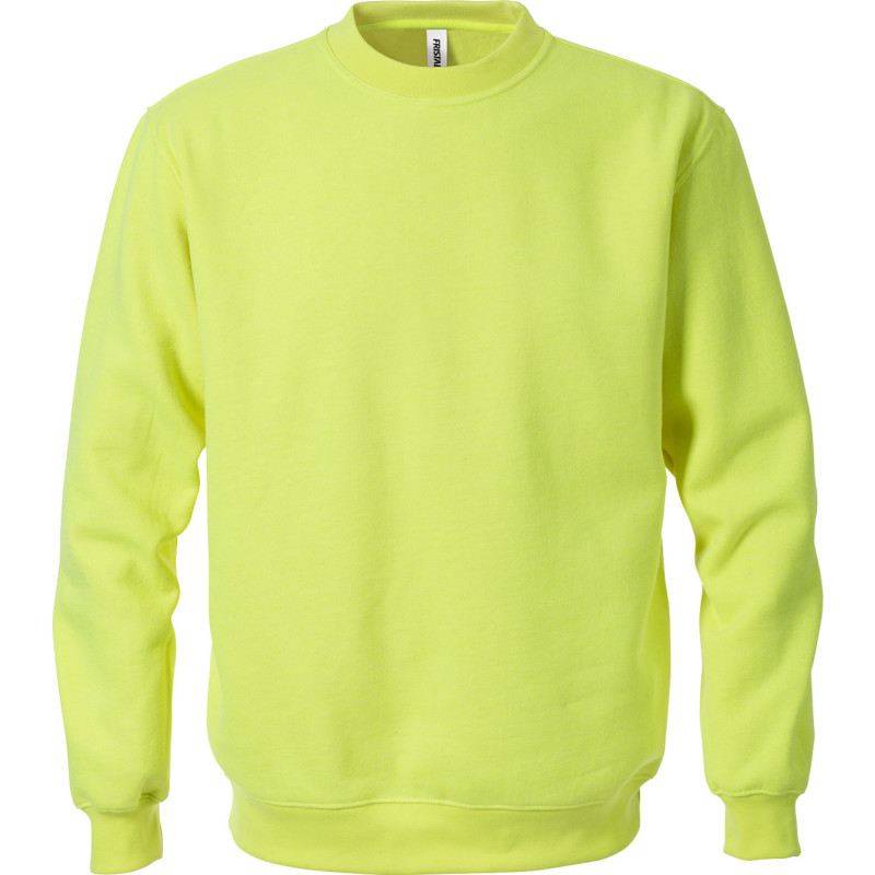 Fristads Acode Klassisk sweatshirt, Hi-Vis gul, str. 4XL