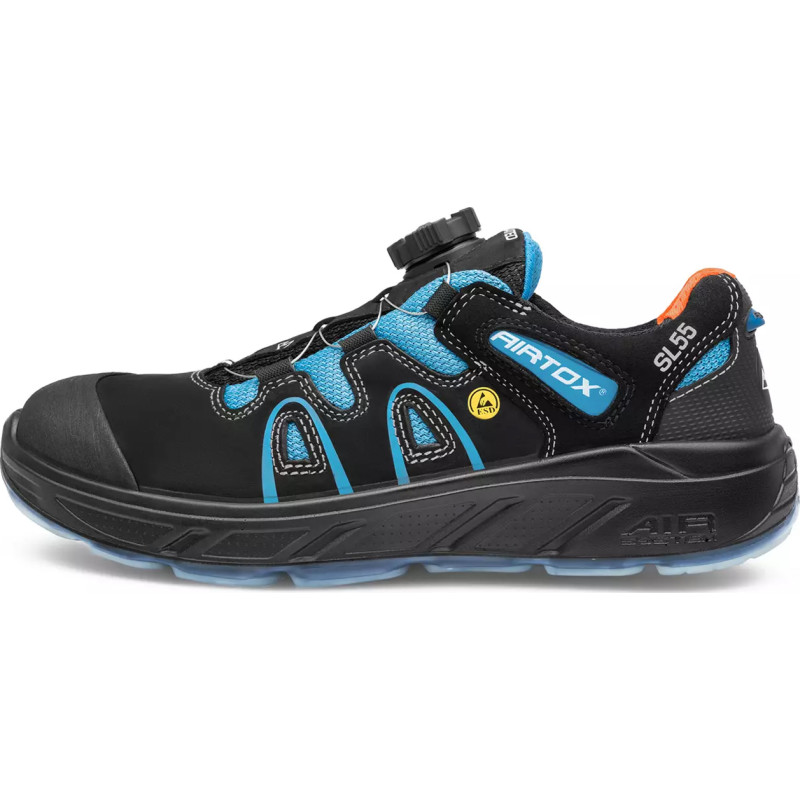 Airtox SL55 sikkerhedssko, S3, sort/blå, str. 36