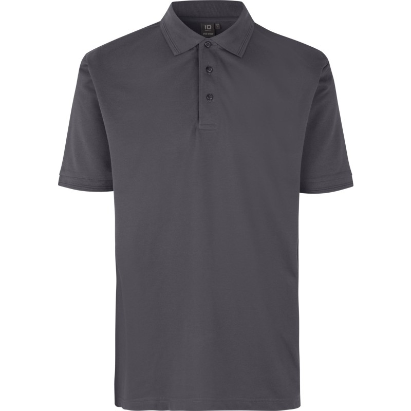 ID Pro Wear poloshirt uden lomme, sølvgrå