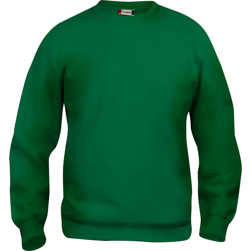 Clique Basic Roundneck collegetröja, flaskgrön, st