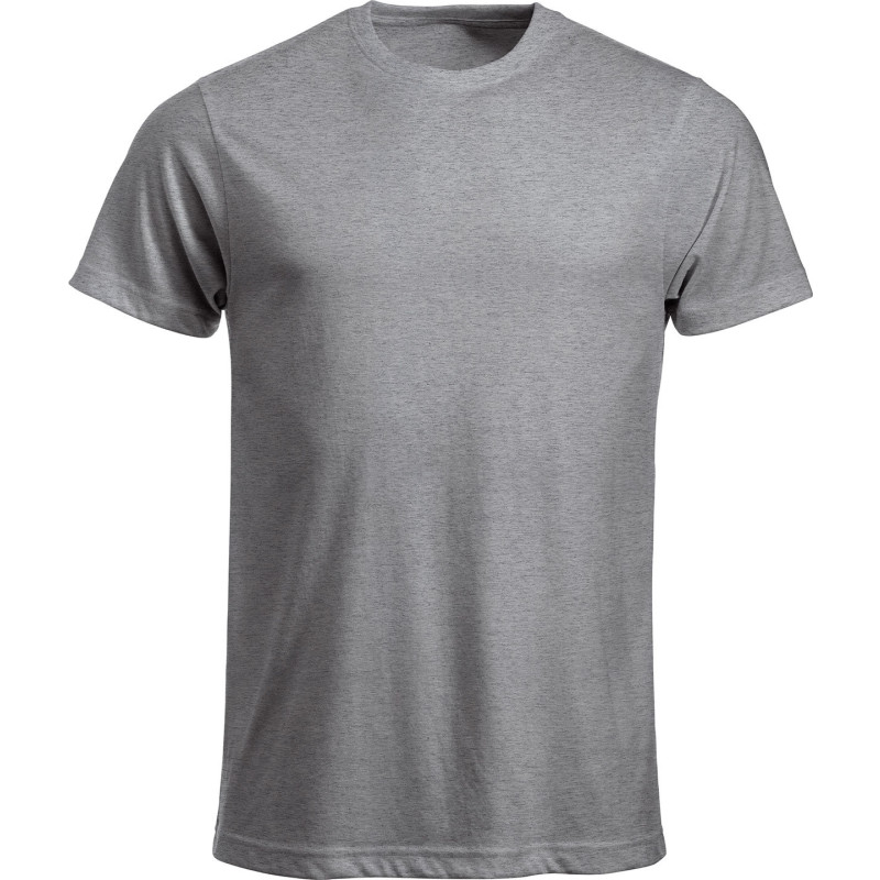Clique New Classic t-shirt, grå meleret, str. 4XL