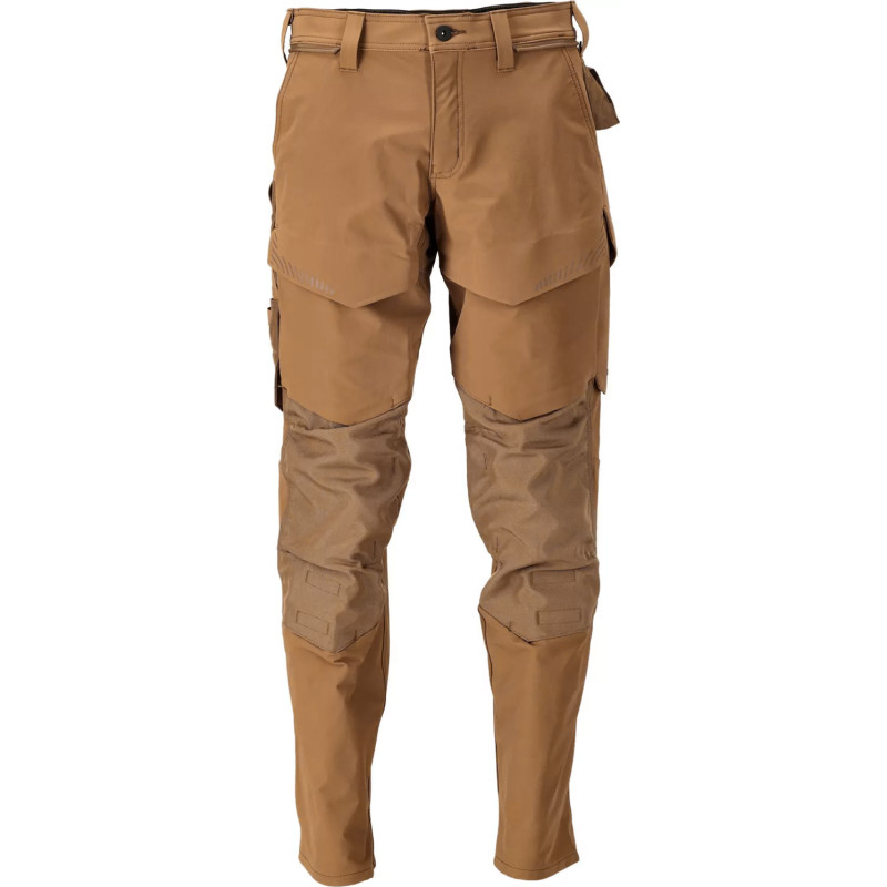 Mascot Customized arbetsbyxor med stretch, khaki, st 82C48
