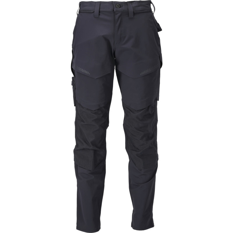 Mascot Customized arbetsbyxa med stretch, marinblå, stl 76C51