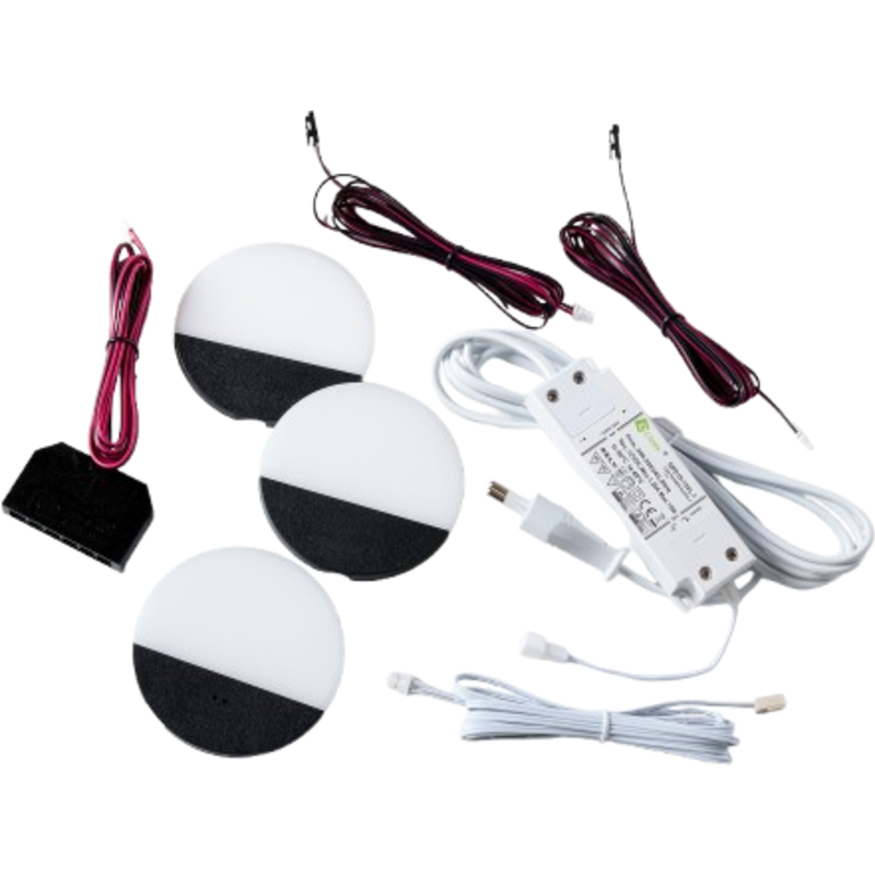 Loevschall Polaris Round møbelspots, 3-pak