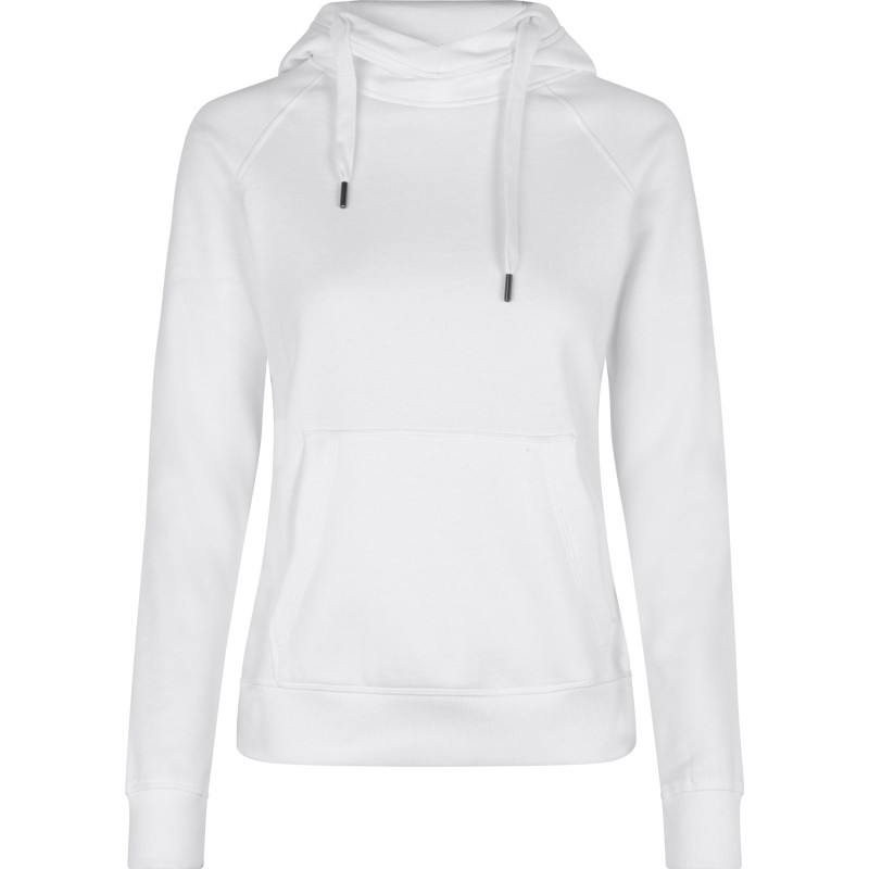 ID Core dame hoodie, hvid, str. 2XL