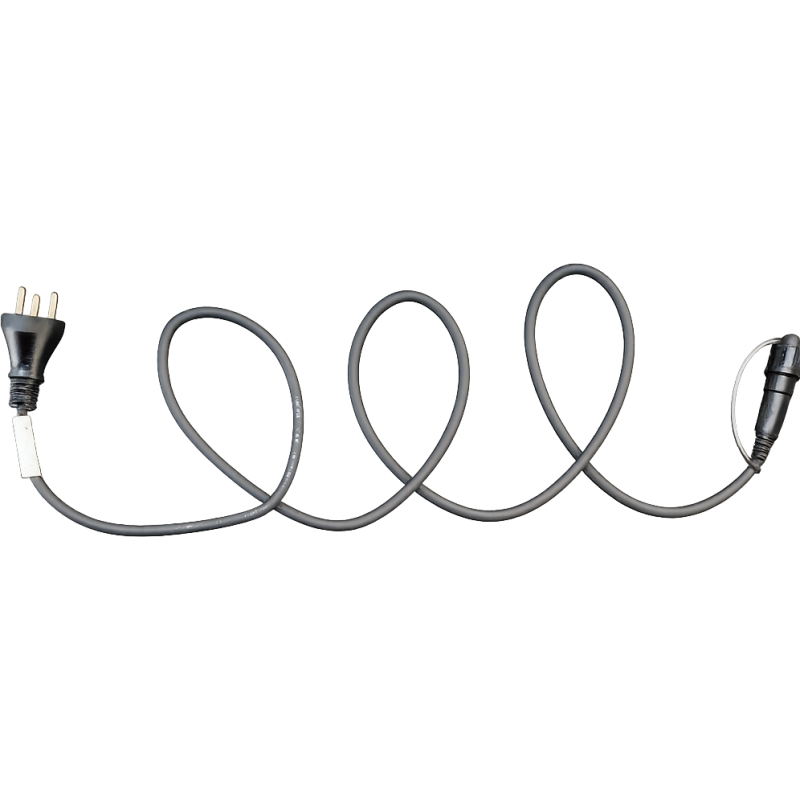 MK Quickfix 3+ tilslutningskabel, 230V, sort
