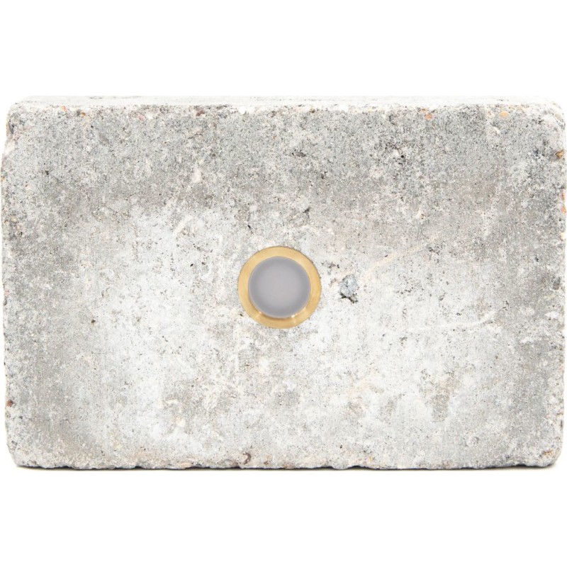 Light By Juhl holmegaardsten med Cosmos messing spot, 14x21x5,5 cm, grå