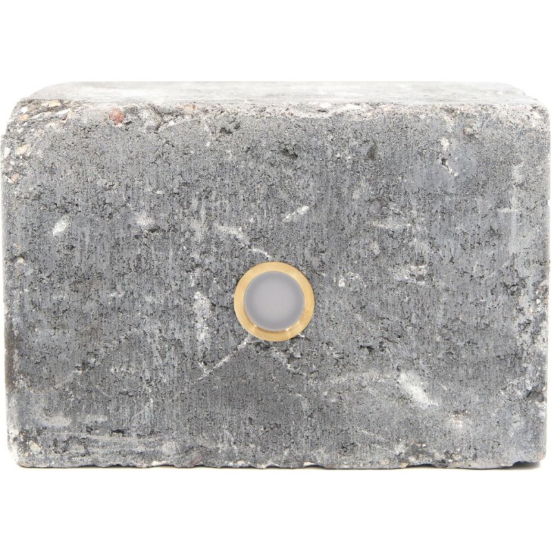Light By Juhl holmegaardsten kantblok med Cosmos messing spot, 14x21x14 cm, antracit