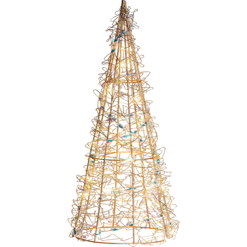 Sirius metal juletræ med lys, 30 cm
