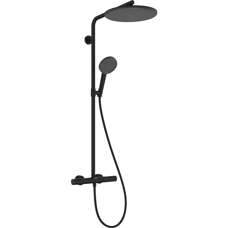 hansGrohe Raindance Alive S Puro brusesæt 300 1jet EcoSmart m/termostat mat sort