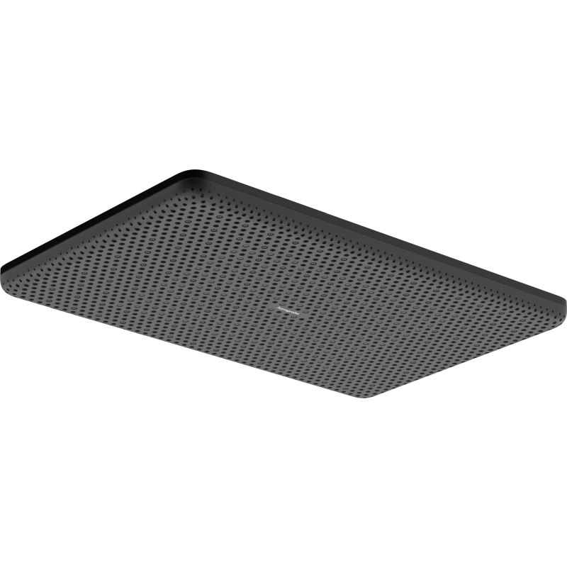 Hansgrohe Raindance Alive Q hovedbruser, 34,3x21,4 cm, mat sort