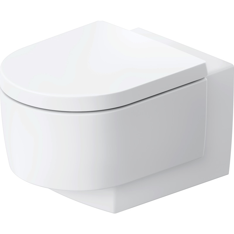 Duravit Balcoon v&auml;ggh&auml;ngd toalett, utan spolkant, matt vit