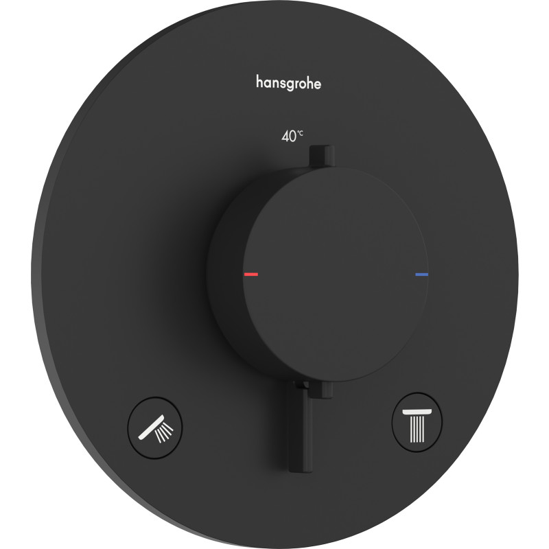 Hansgrohe Ecostat Comfort S brusearmatur, sort