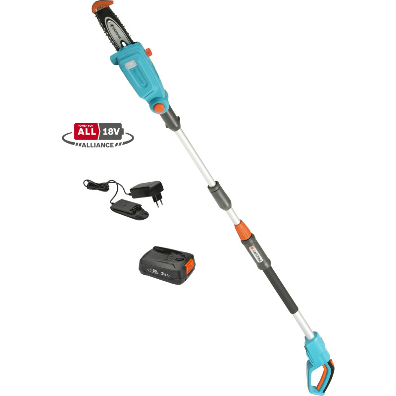 Gardena teleskopgrensåg 20 cm, 18V 2,5Ah batteri