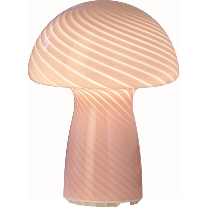 Veli Line Mushroom uppladdningsbar bordslampa, rosa