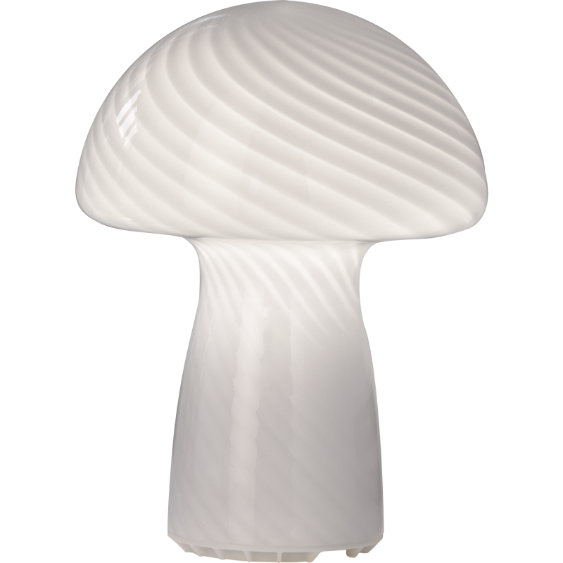 Veli Line Mushroom uppladdningsbar bordslampa, vit