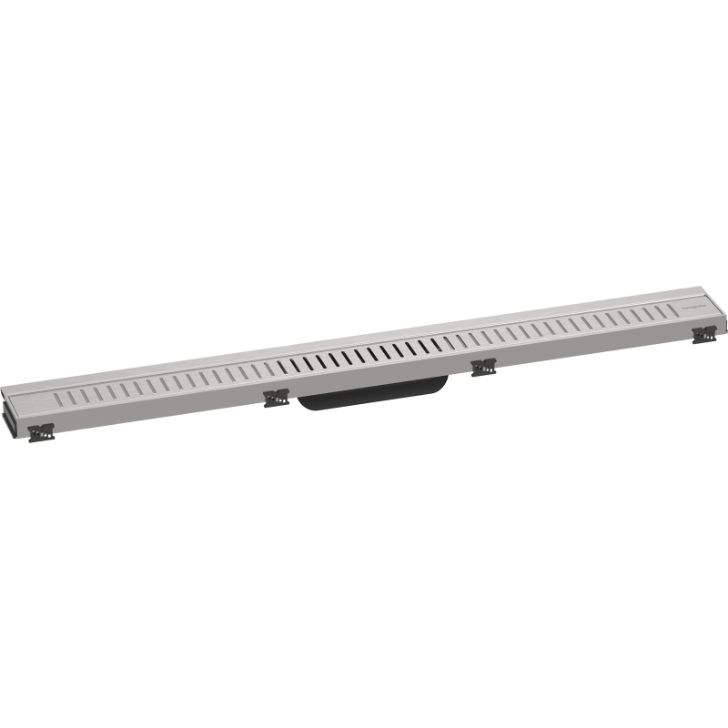 Hansgrohe Raindrain Match Individual afløbsrende, 900 mm, vægmontering, børstet rustfrit stål