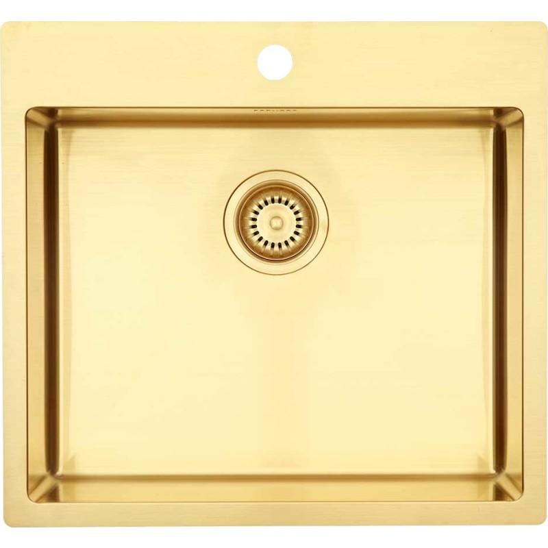 Lavabo Kubus 540 Soft køkkenvask, 54x50 cm, messing