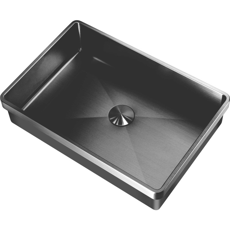 Lavabo High tvättställ, 47x32 cm, svart krom