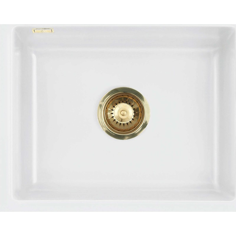 Lavabo Mera 50U diskb&auml;nk, 55,1x44x1 cm, matt vit