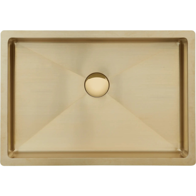 Lavabo Low tvättställ, 49x34 cm, massiv mässing