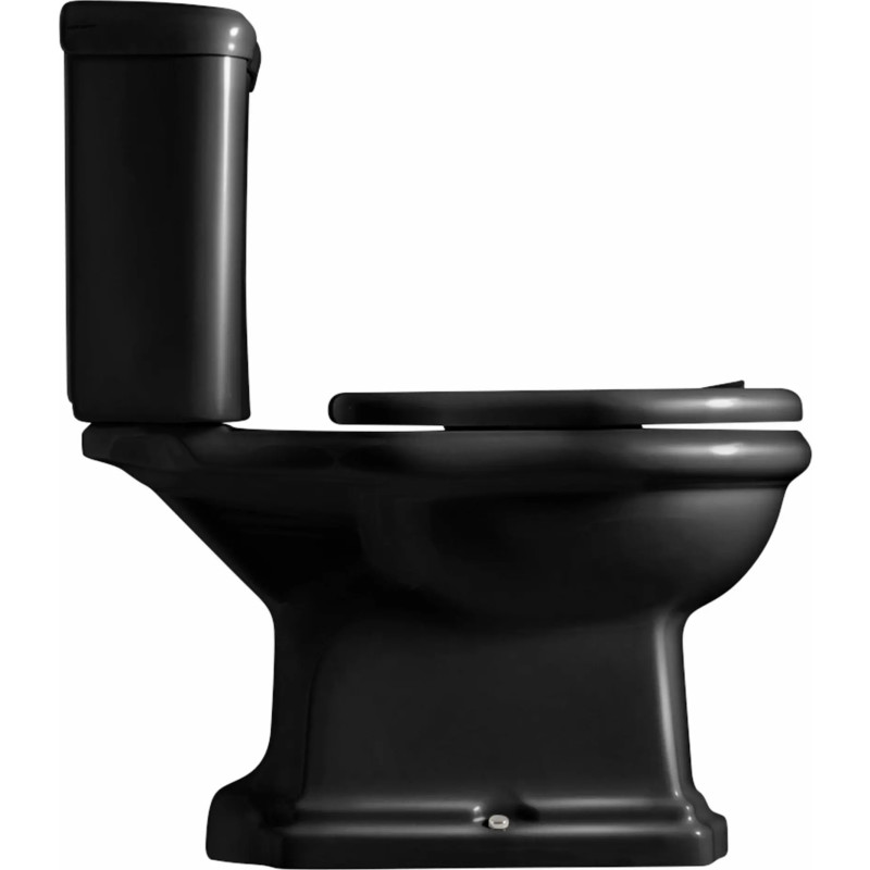 Retro Monoblocco toilet, sort