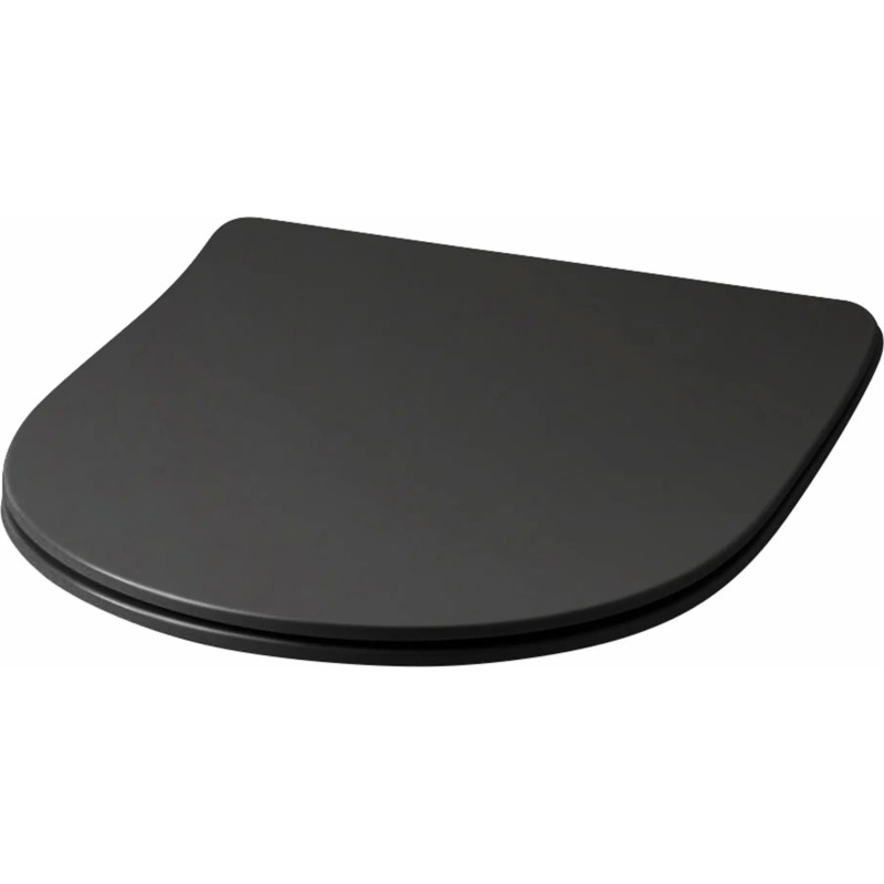 Lavabo Slim toiletbræt, soft close, mat sort