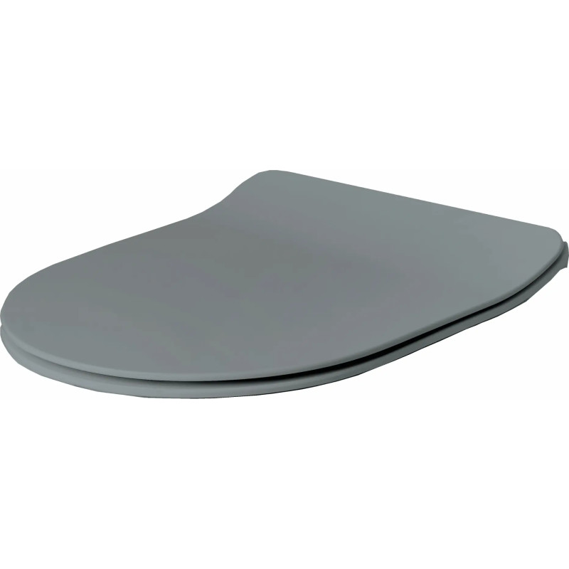 Lavabo Slim toiletbræt, soft close, aftagelig, mat grå