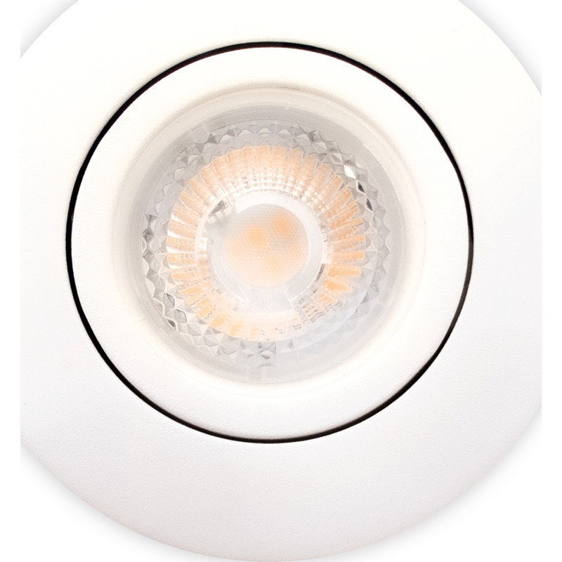Luna Quick install 2.0 Downlight ISO GU10 Mat Hvid 3000K 385lm 5W Indendørs/udendørs Dæmpbar IP44