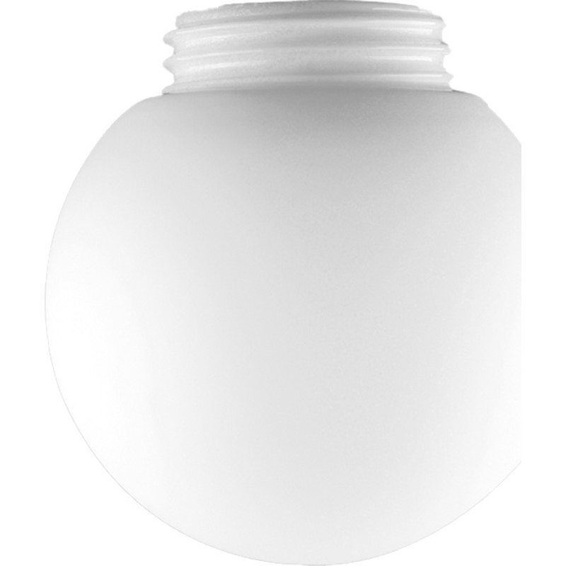 Glaskuppel Glob Ø150 mm, H133 mm, gevind 84,5 mm, mat opal
