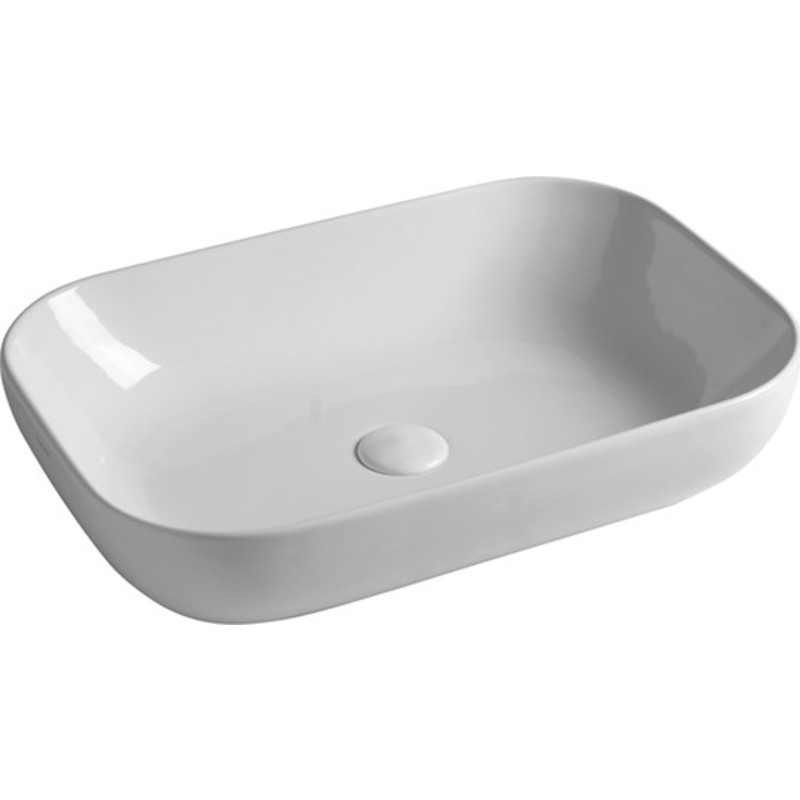 Kriss Easy handfat, 60x42 cm, matt vit