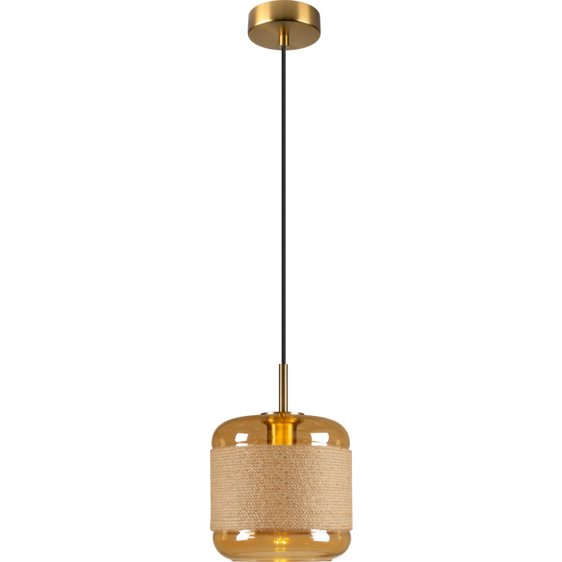 SLV Pantilo Rope pendellampa, guld, &Oslash;20 cm