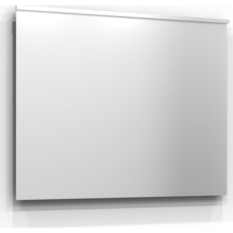 Svedbergs Tived spejl med LED, 100 x 82 cm, hvid